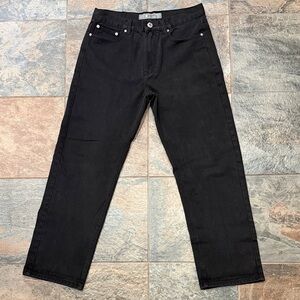 Stylish Black Straight-Leg Men's Jeans
